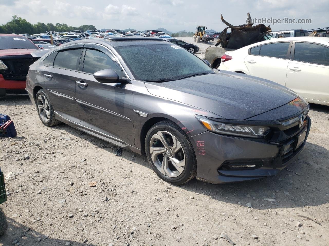 2018 Honda Accord Exl Gray vin: 1HGCV1F57JA116980