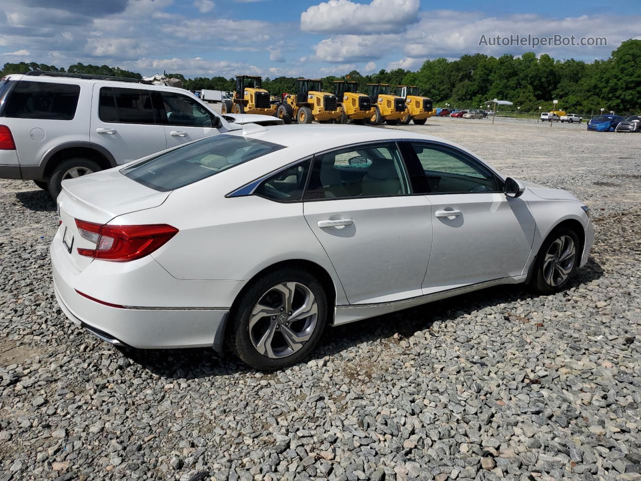 2019 Honda Accord Exl Белый vin: 1HGCV1F57KA040341