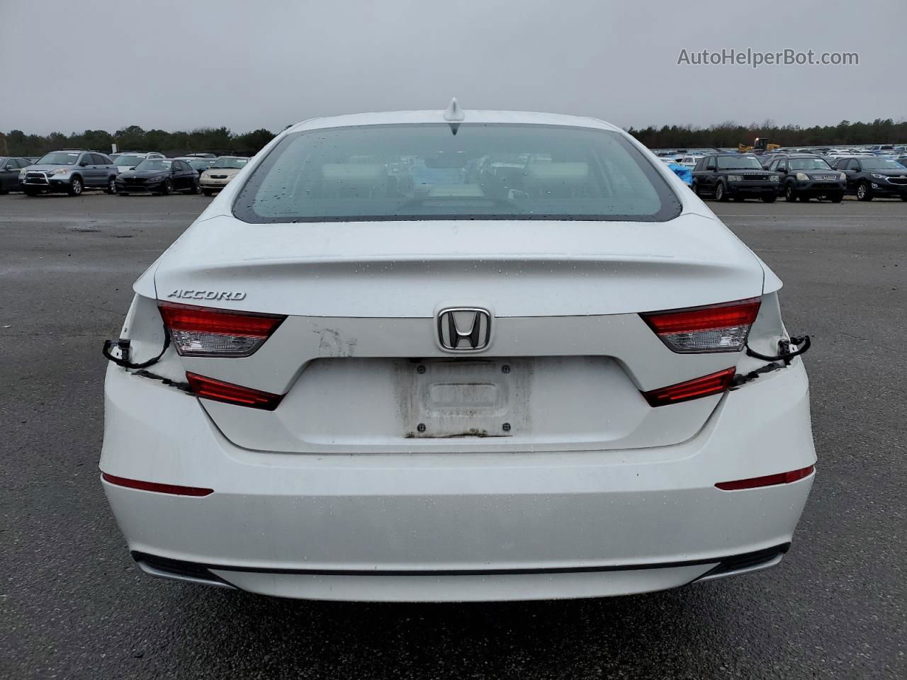 2019 Honda Accord Exl White vin: 1HGCV1F57KA093525