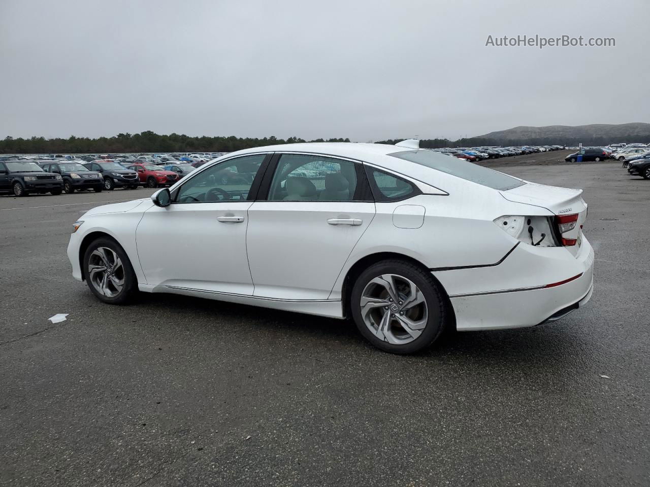 2019 Honda Accord Exl White vin: 1HGCV1F57KA093525