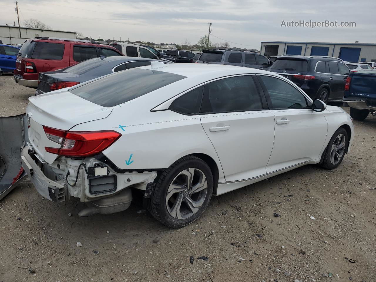 2019 Honda Accord Exl Белый vin: 1HGCV1F58KA032412