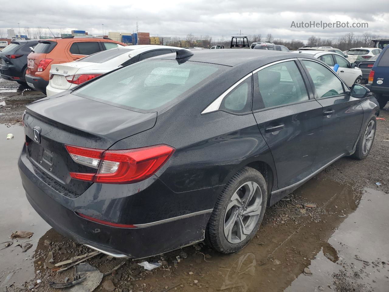 2019 Honda Accord Exl Черный vin: 1HGCV1F58KA136589