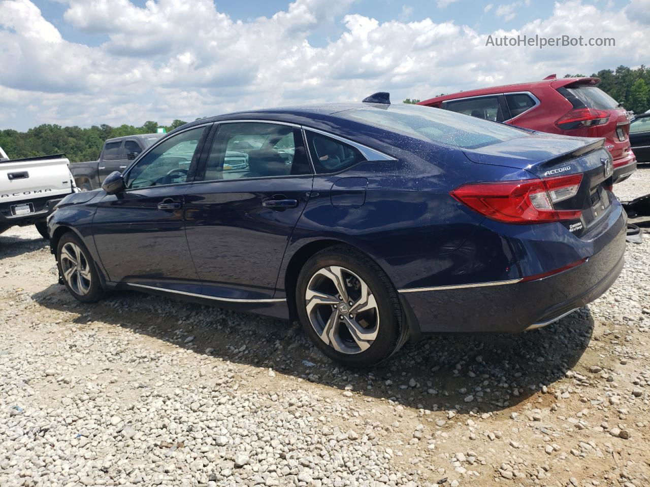 2018 Honda Accord Exl Синий vin: 1HGCV1F59JA089863