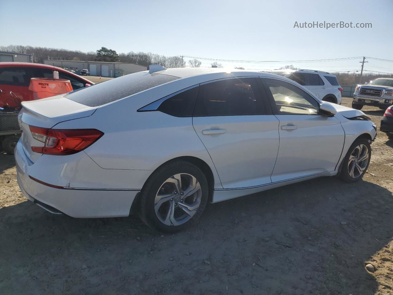 2019 Honda Accord Exl White vin: 1HGCV1F59KA006935