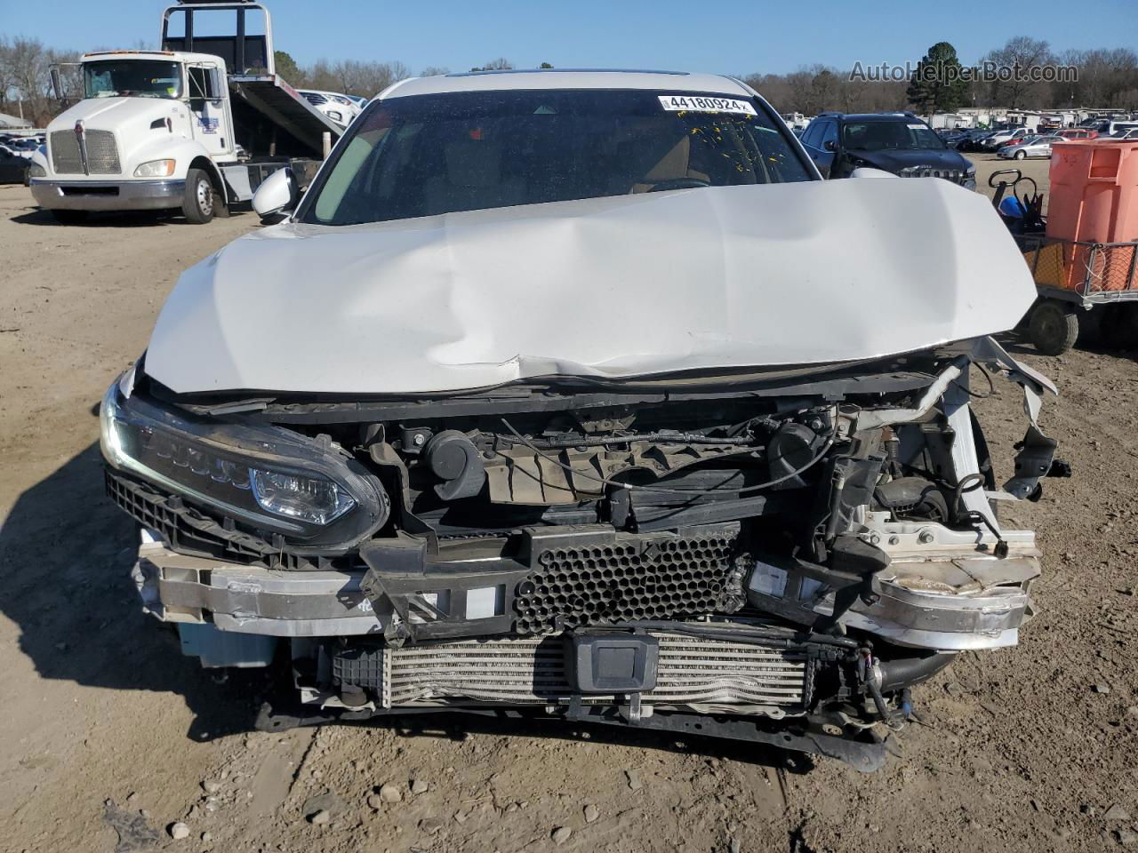 2019 Honda Accord Exl White vin: 1HGCV1F59KA006935