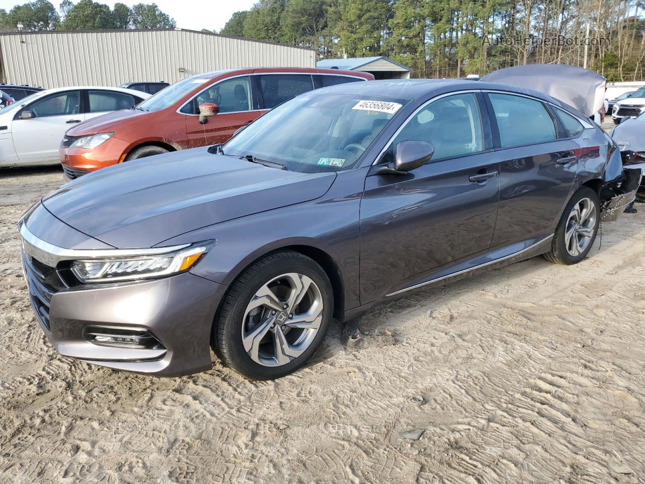 2019 Honda Accord Exl Серый vin: 1HGCV1F59KA073955