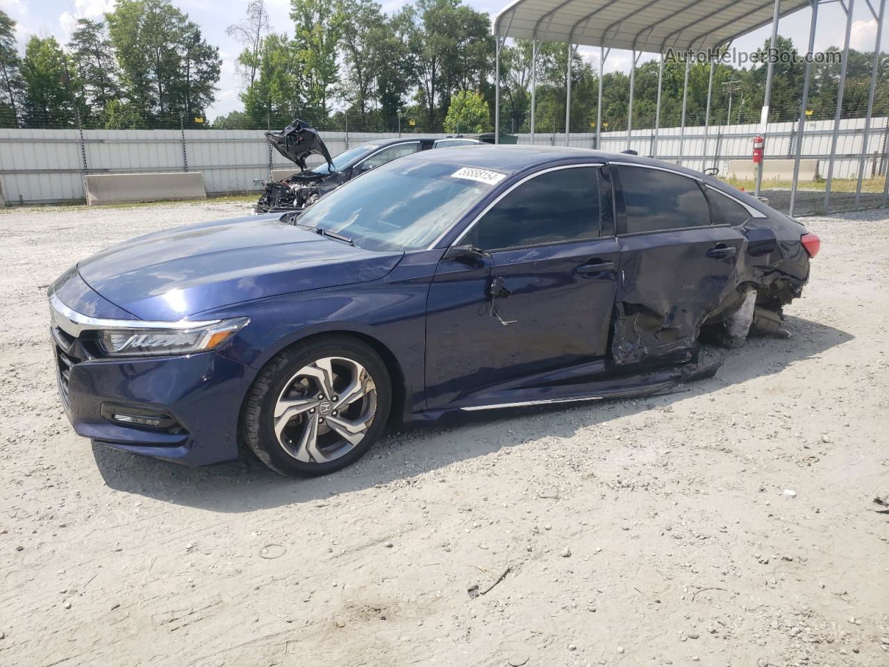 2020 Honda Accord Exl Синий vin: 1HGCV1F59LA125313