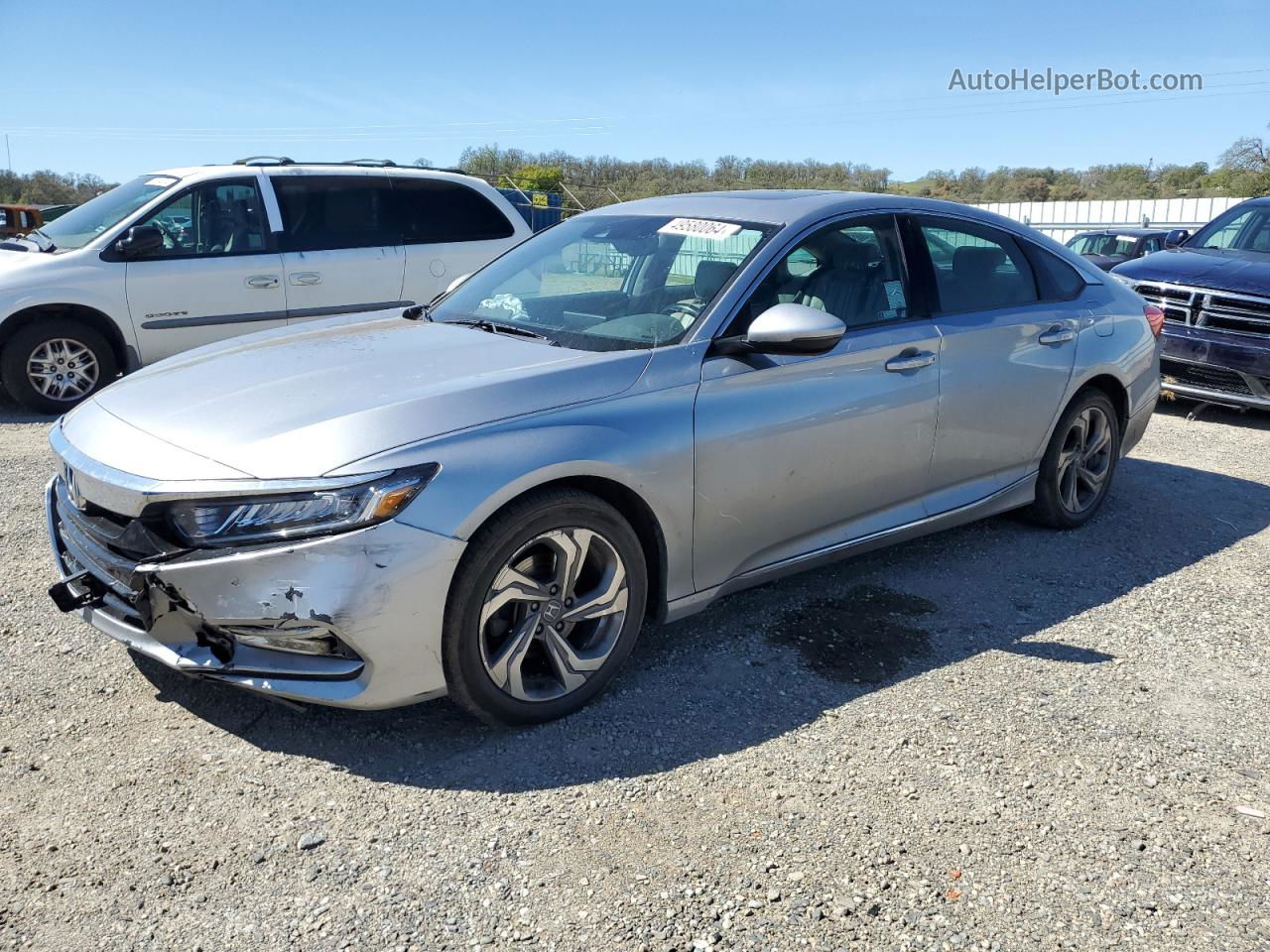 2018 Honda Accord Exl Silver vin: 1HGCV1F5XJA127424