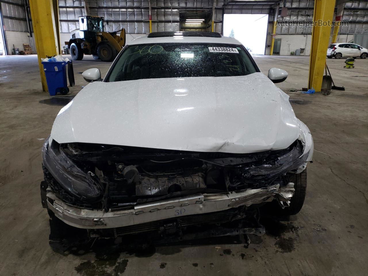 2018 Honda Accord Exl White vin: 1HGCV1F5XJA149553