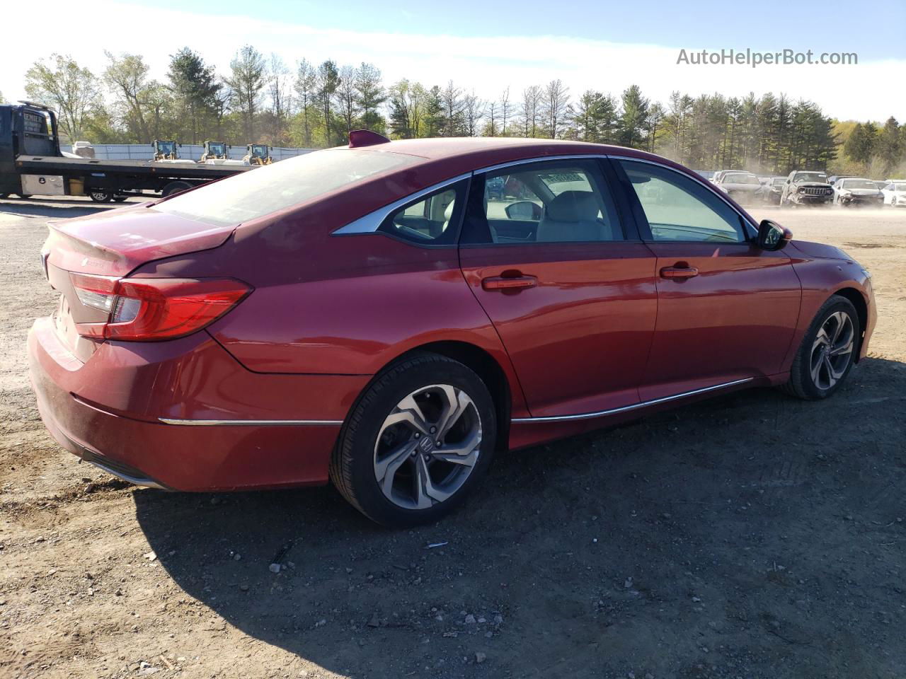 2019 Honda Accord Exl Red vin: 1HGCV1F5XKA025333