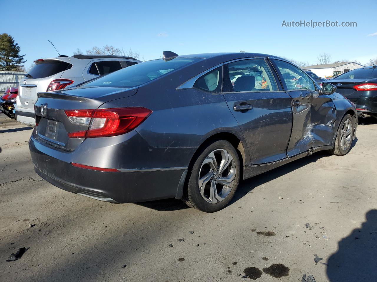 2019 Honda Accord Exl Gray vin: 1HGCV1F5XKA080204