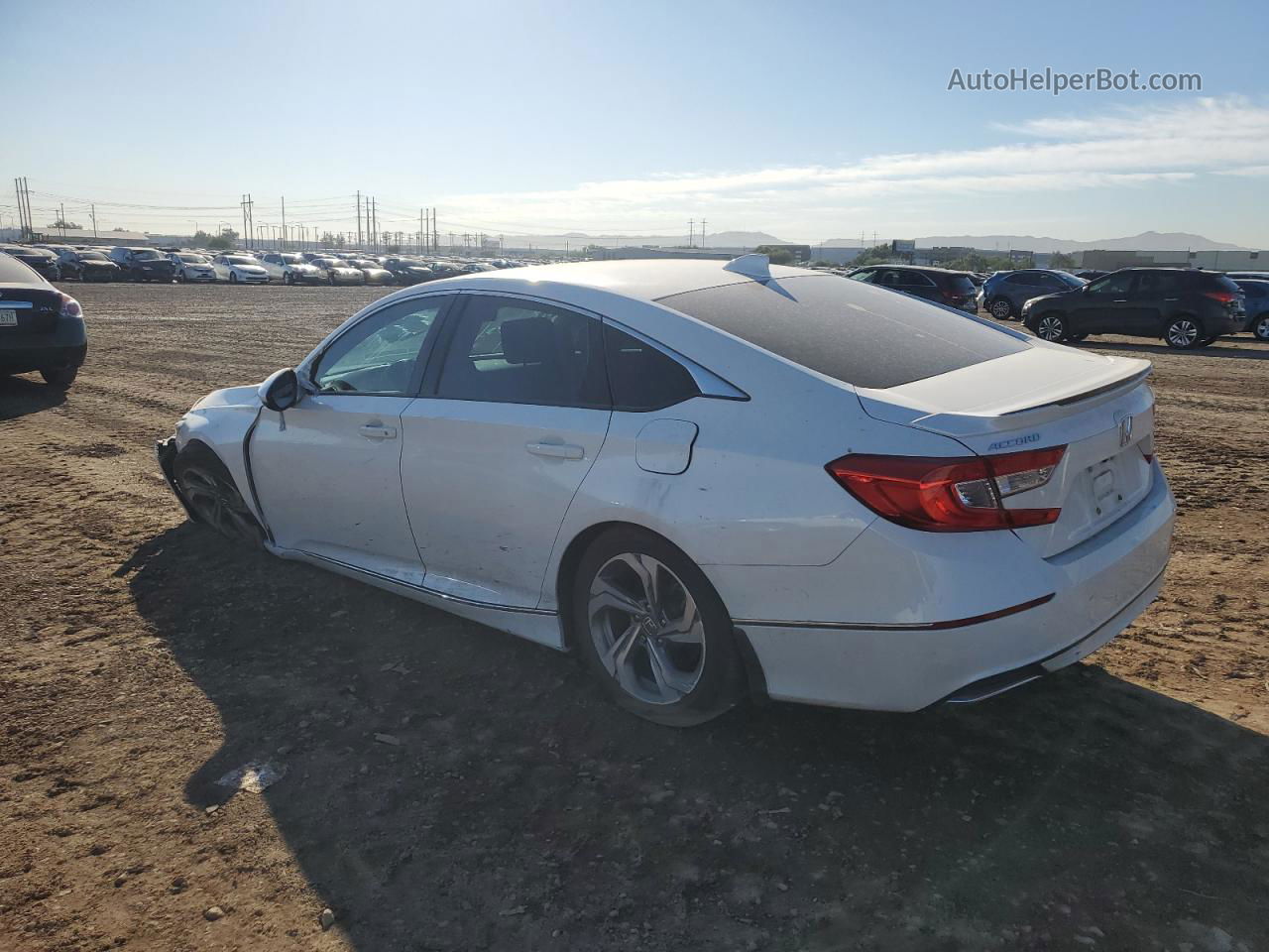 2019 Honda Accord Exl White vin: 1HGCV1F5XKA094278