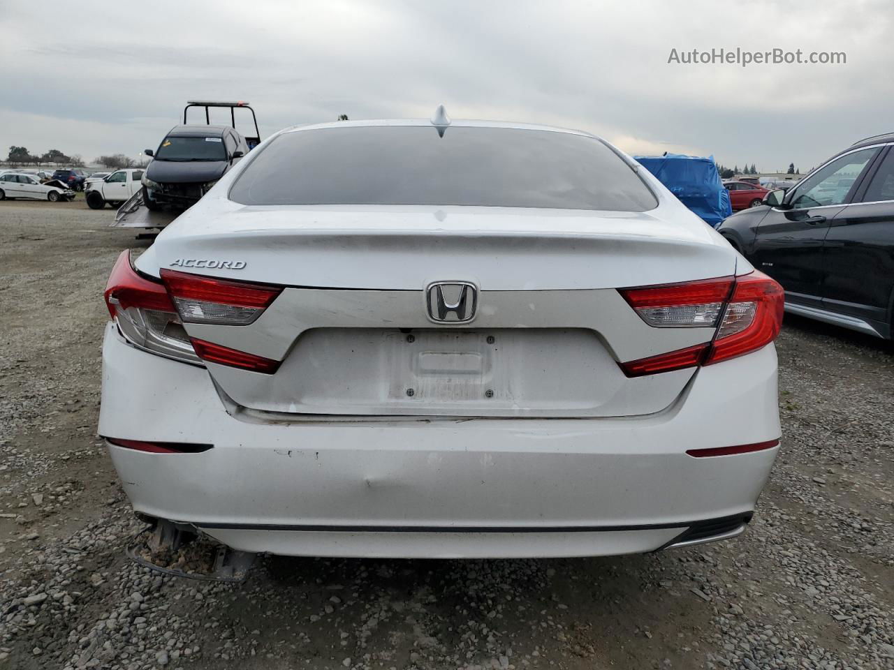 2019 Honda Accord Exl White vin: 1HGCV1F5XKA116862