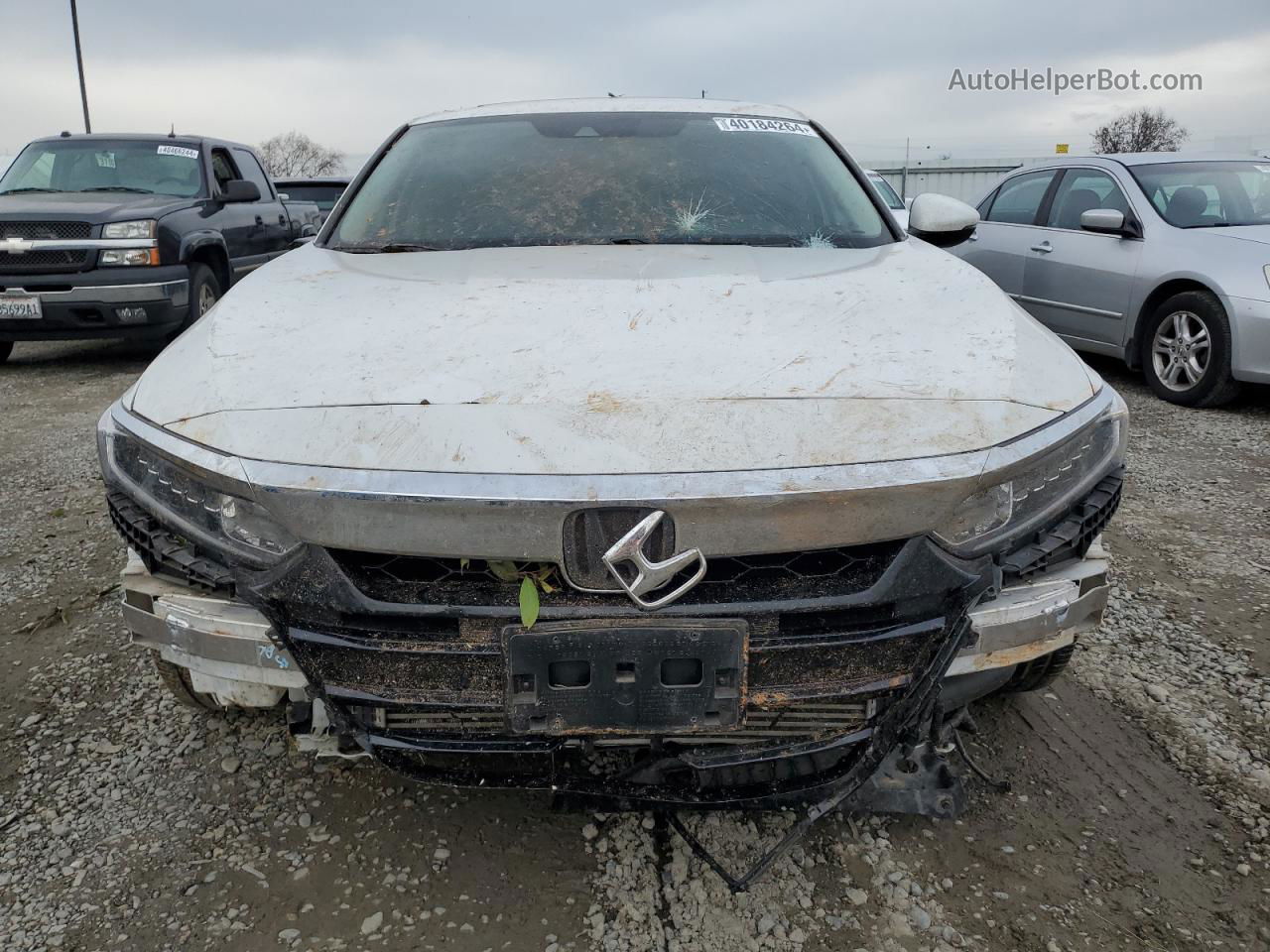 2019 Honda Accord Exl White vin: 1HGCV1F5XKA116862