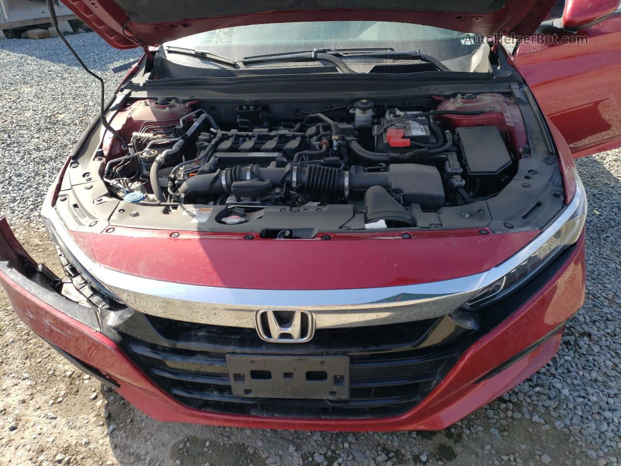 2019 Honda Accord Exl Red vin: 1HGCV1F5XKA121057