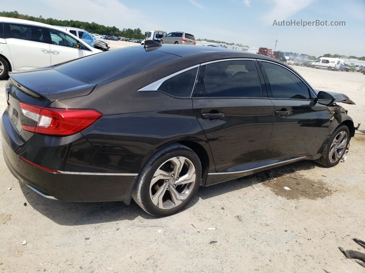 2018 Honda Accord Exl Черный vin: 1HGCV1F62JA145053