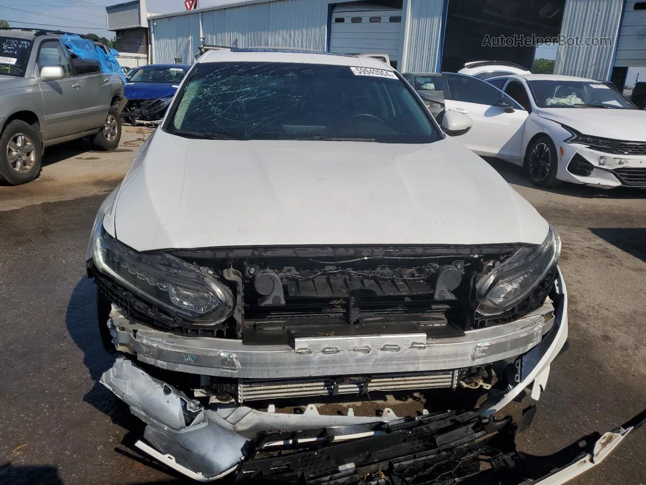 2018 Honda Accord Exl White vin: 1HGCV1F64JA175722