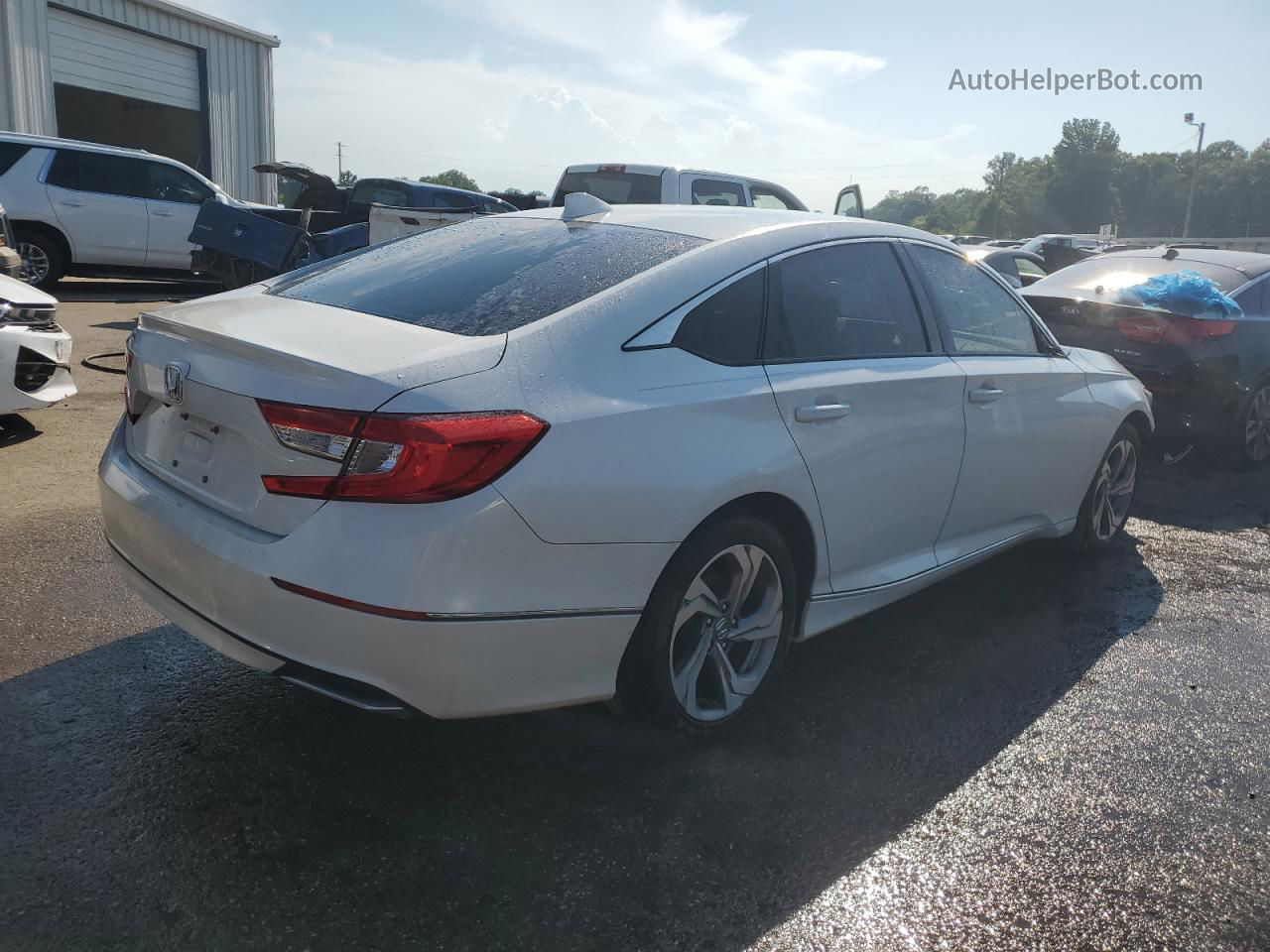 2018 Honda Accord Exl White vin: 1HGCV1F64JA175722