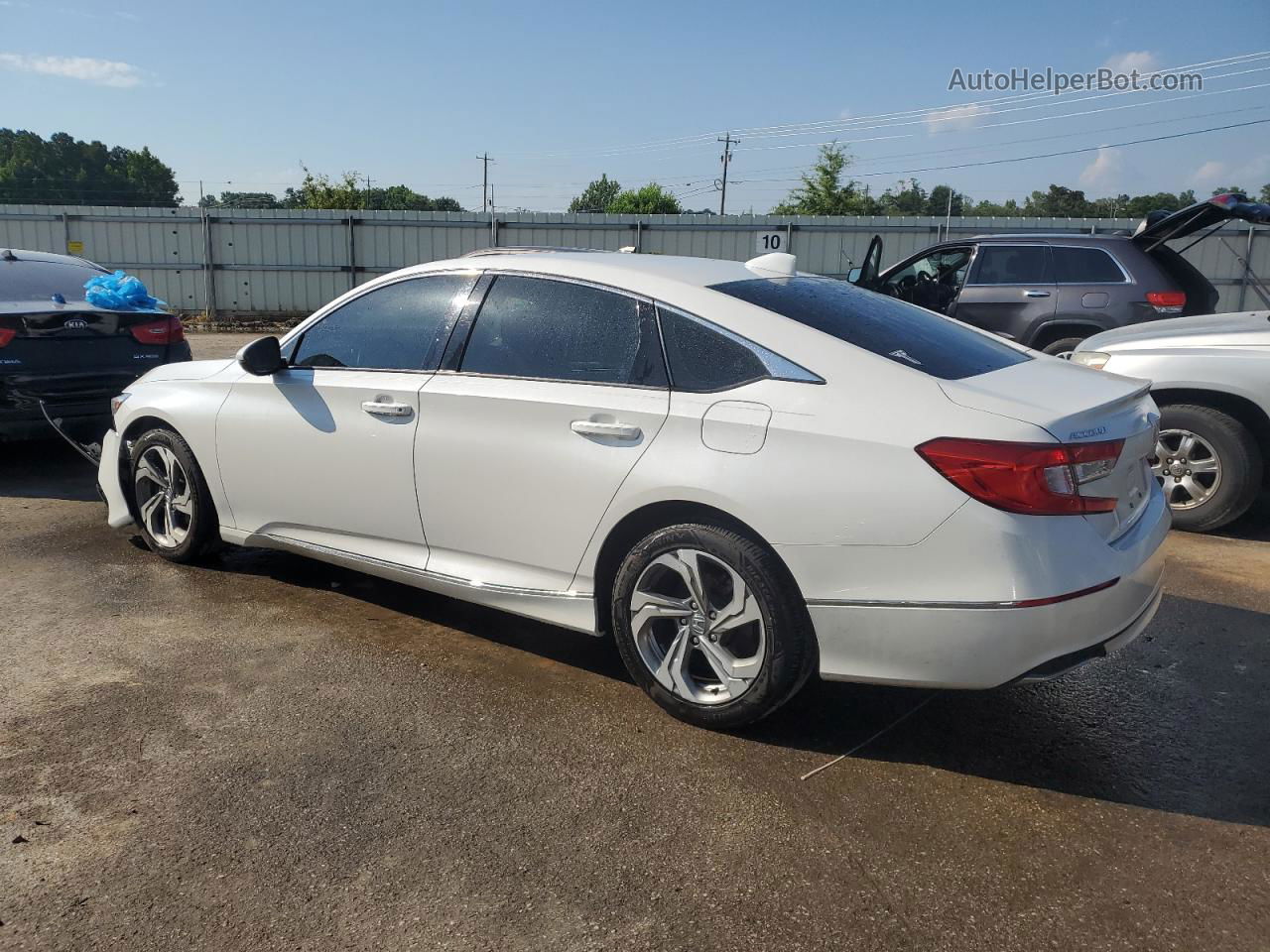 2018 Honda Accord Exl Белый vin: 1HGCV1F64JA175722