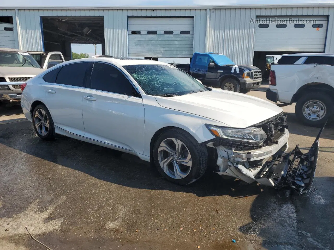 2018 Honda Accord Exl White vin: 1HGCV1F64JA175722