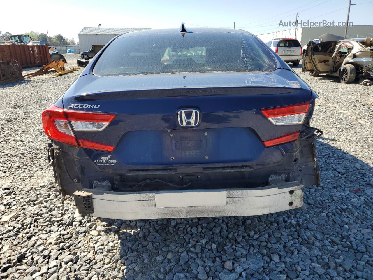 2018 Honda Accord Exl Blue vin: 1HGCV1F66JA123203