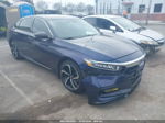 2018 Honda Accord Ex-l Blue vin: 1HGCV1F68JA093136