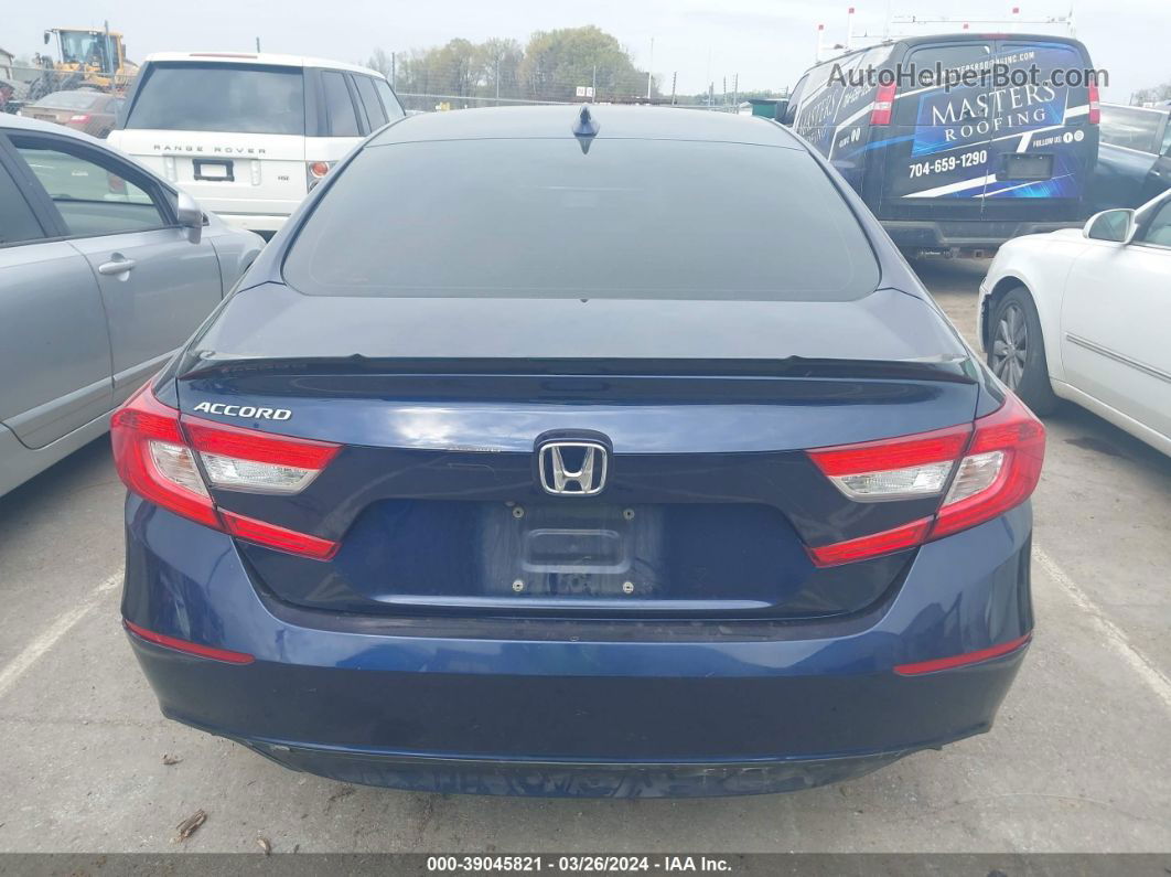 2018 Honda Accord Ex-l Blue vin: 1HGCV1F68JA093136
