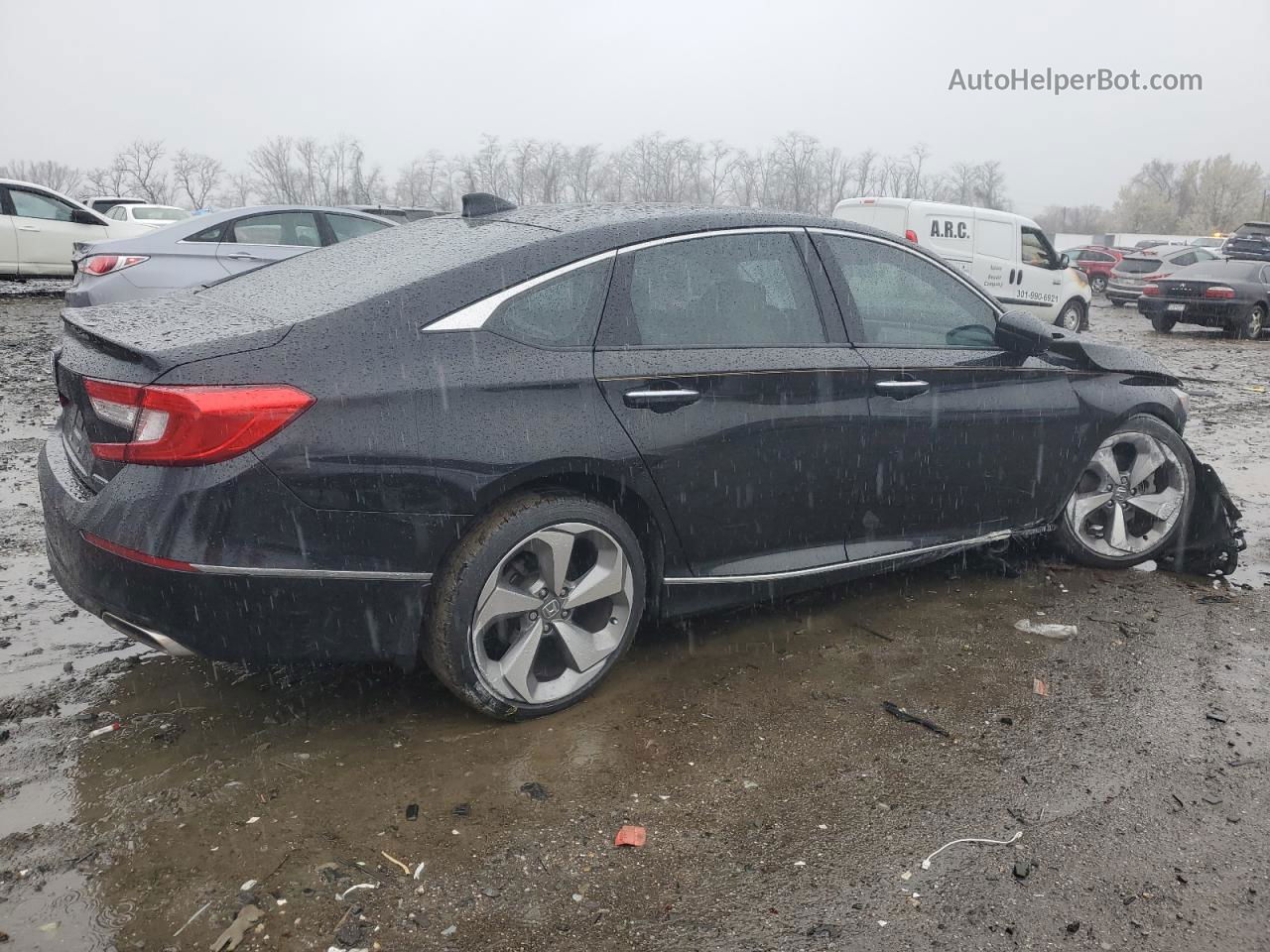 2018 Honda Accord Touring Black vin: 1HGCV1F91JA005165