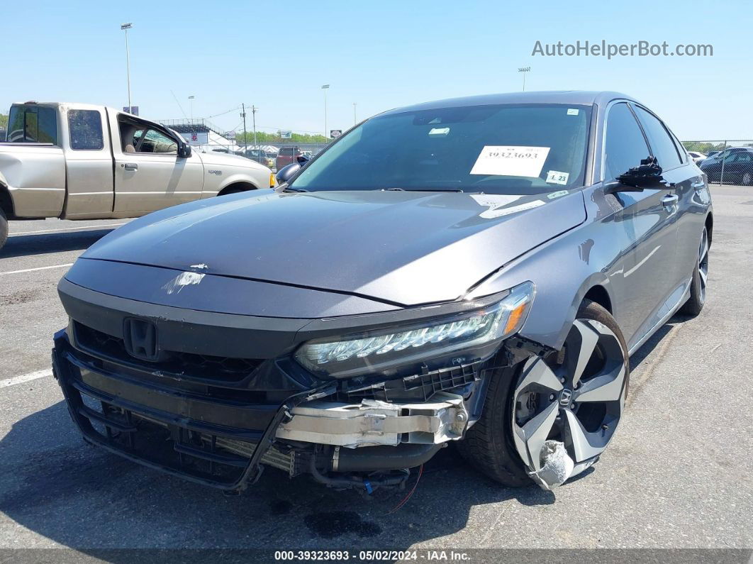 2018 Honda Accord Touring Серый vin: 1HGCV1F91JA011984