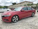 2018 Honda Accord Touring Red vin: 1HGCV1F91JA047416