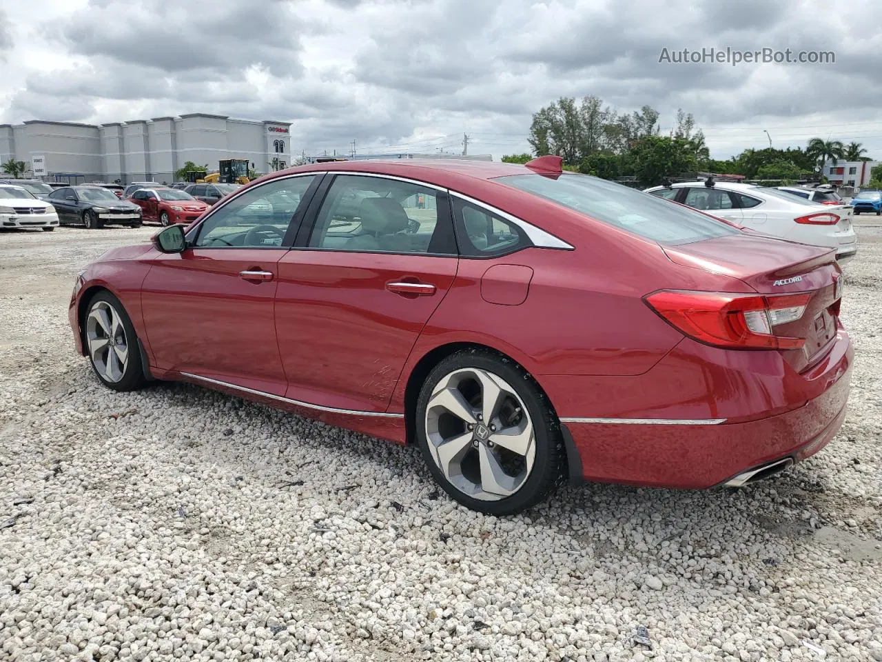 2018 Honda Accord Touring Red vin: 1HGCV1F91JA047416