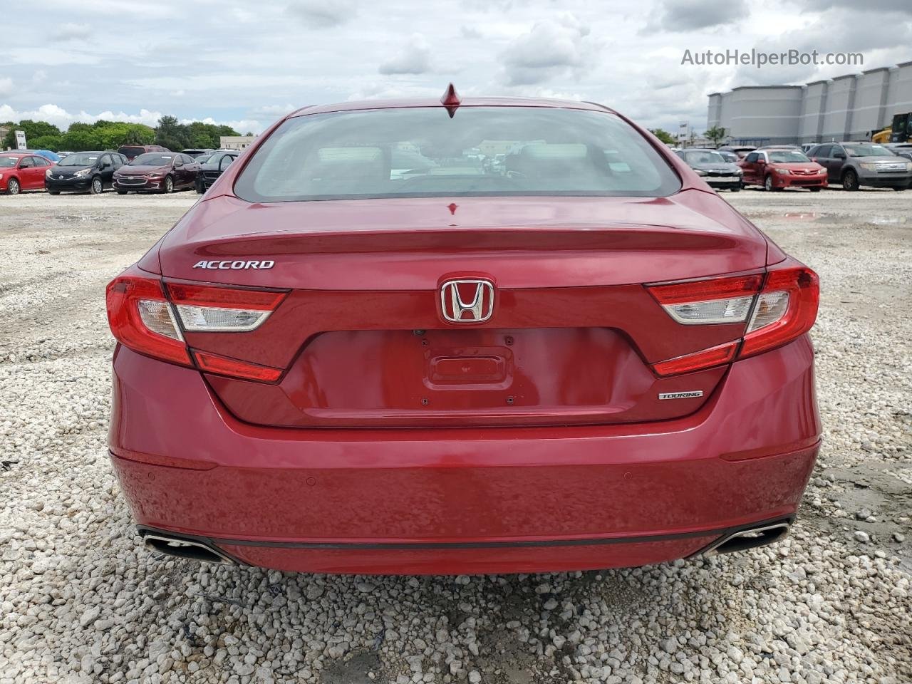 2018 Honda Accord Touring Red vin: 1HGCV1F91JA047416