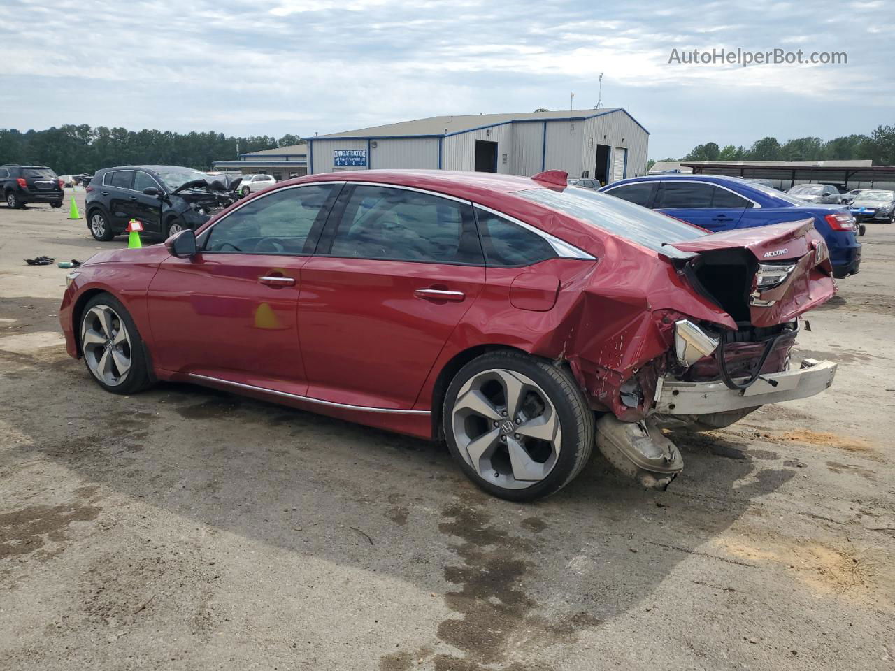 2018 Honda Accord Touring Red vin: 1HGCV1F91JA183254