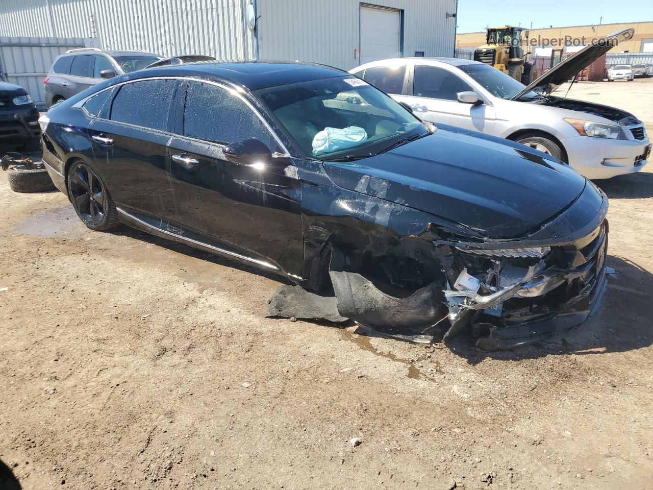 2019 Honda Accord Touring Black vin: 1HGCV1F91KA803411