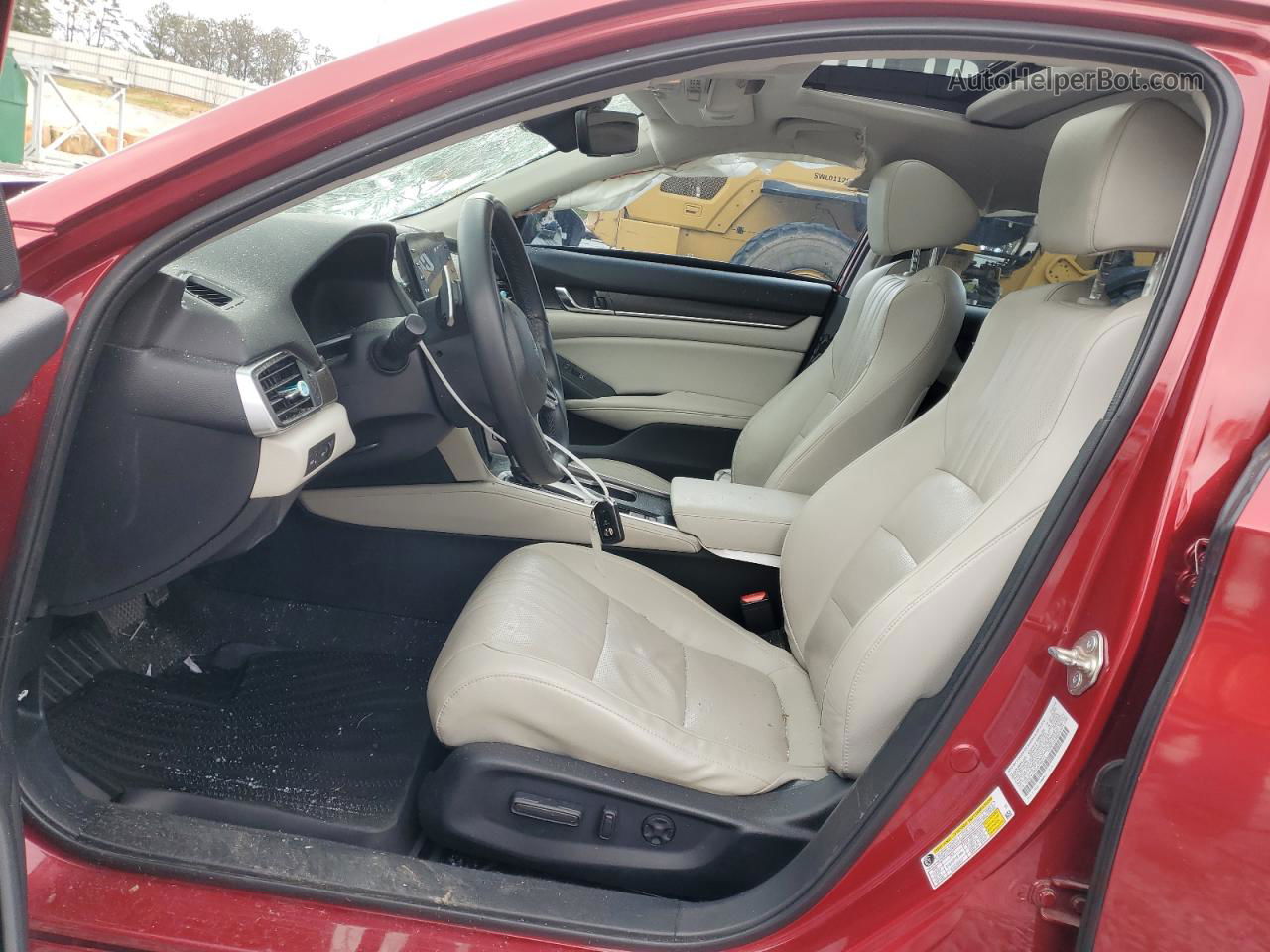 2018 Honda Accord Touring Red vin: 1HGCV1F93JA165712