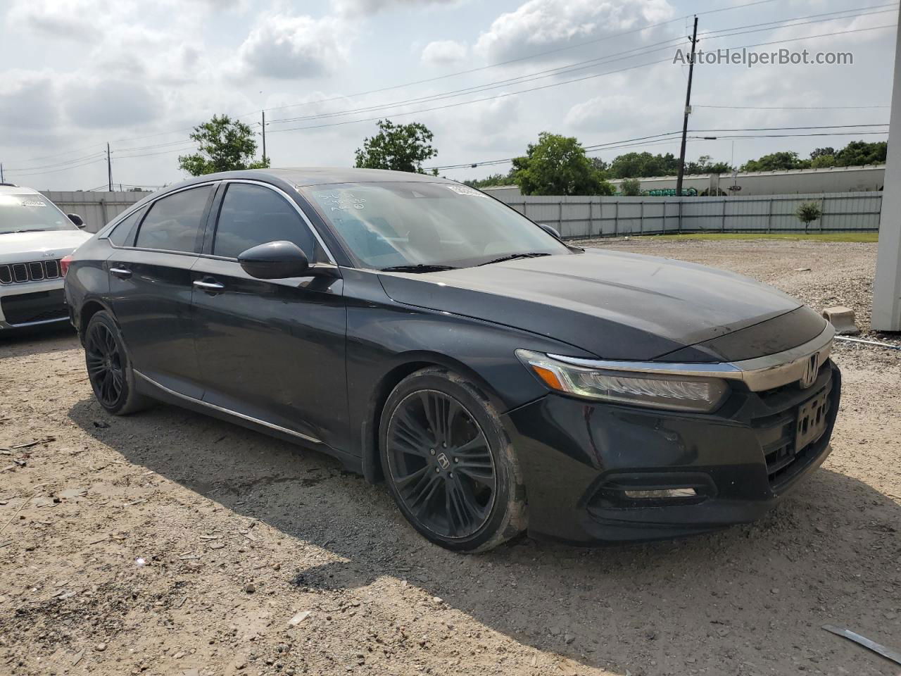 2018 Honda Accord Touring Черный vin: 1HGCV1F95JA033163