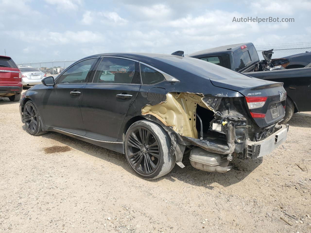 2018 Honda Accord Touring Black vin: 1HGCV1F95JA033163