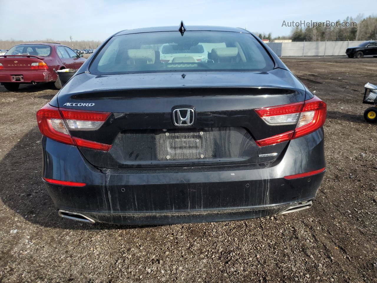 2019 Honda Accord Touring Black vin: 1HGCV1F95KA804898