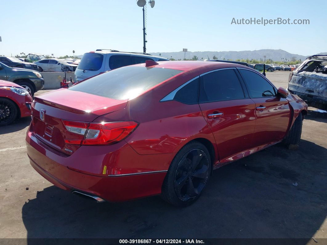 2018 Honda Accord Touring Red vin: 1HGCV1F96JA096160