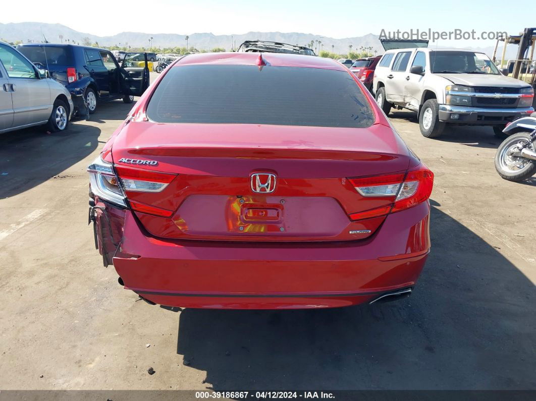 2018 Honda Accord Touring Red vin: 1HGCV1F96JA096160