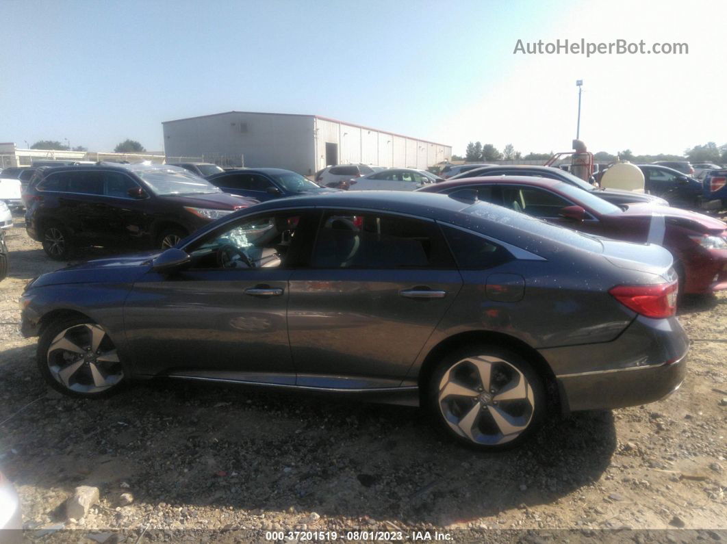 2018 Honda Accord Sedan Touring 1.5t Gray vin: 1HGCV1F96JA180690