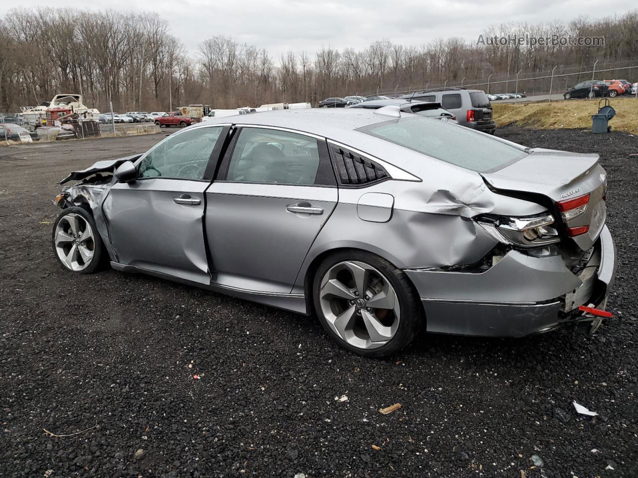 2018 Honda Accord Touring Gray vin: 1HGCV1F97JA142367