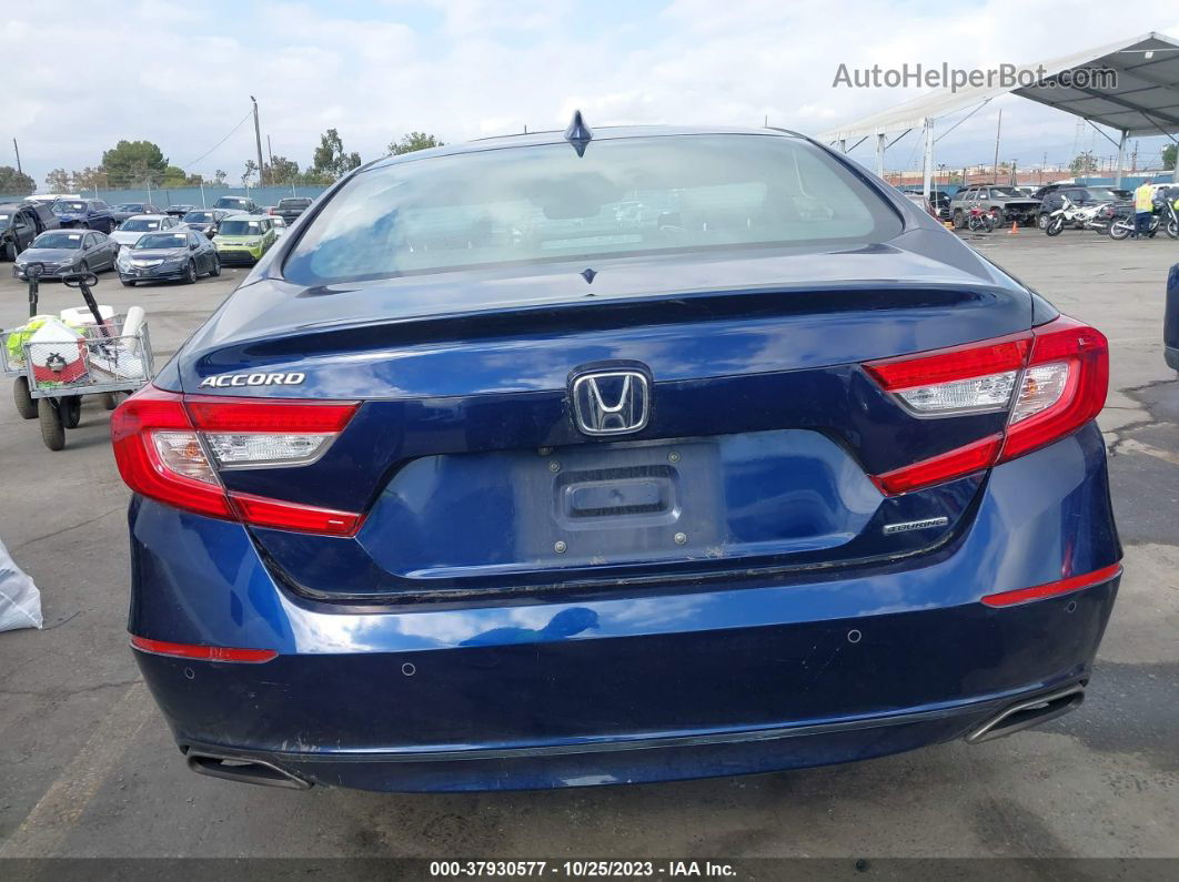 2018 Honda Accord Sedan Touring 1.5t Синий vin: 1HGCV1F98JA062737