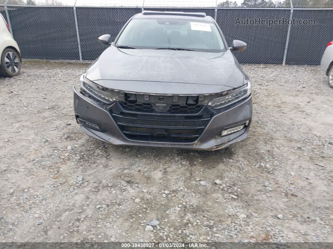 2018 Honda Accord Touring Gray vin: 1HGCV1F98JA079523