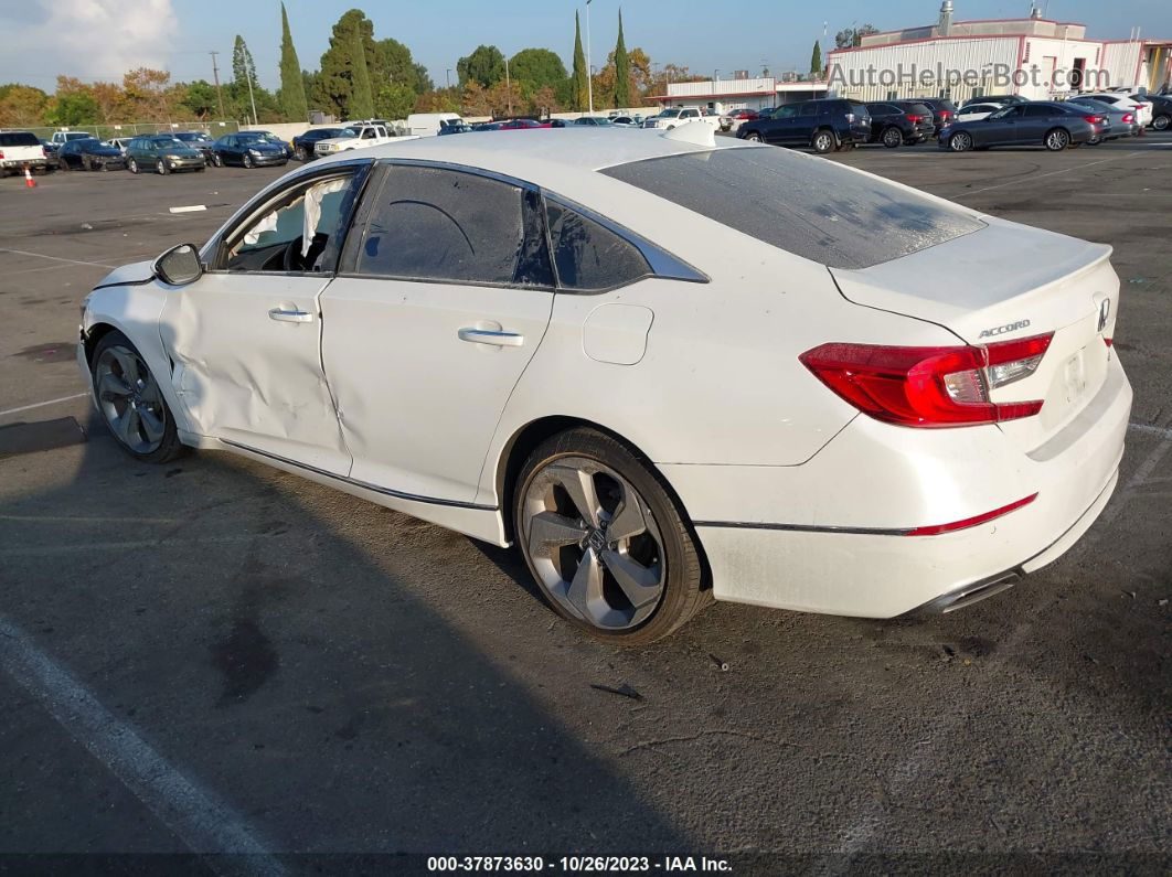 2018 Honda Accord Sedan Touring 1.5t White vin: 1HGCV1F99JA026779