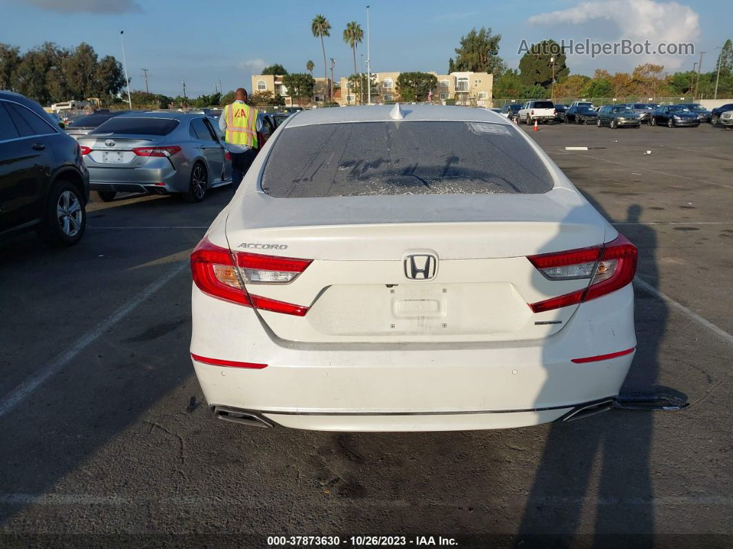 2018 Honda Accord Sedan Touring 1.5t White vin: 1HGCV1F99JA026779