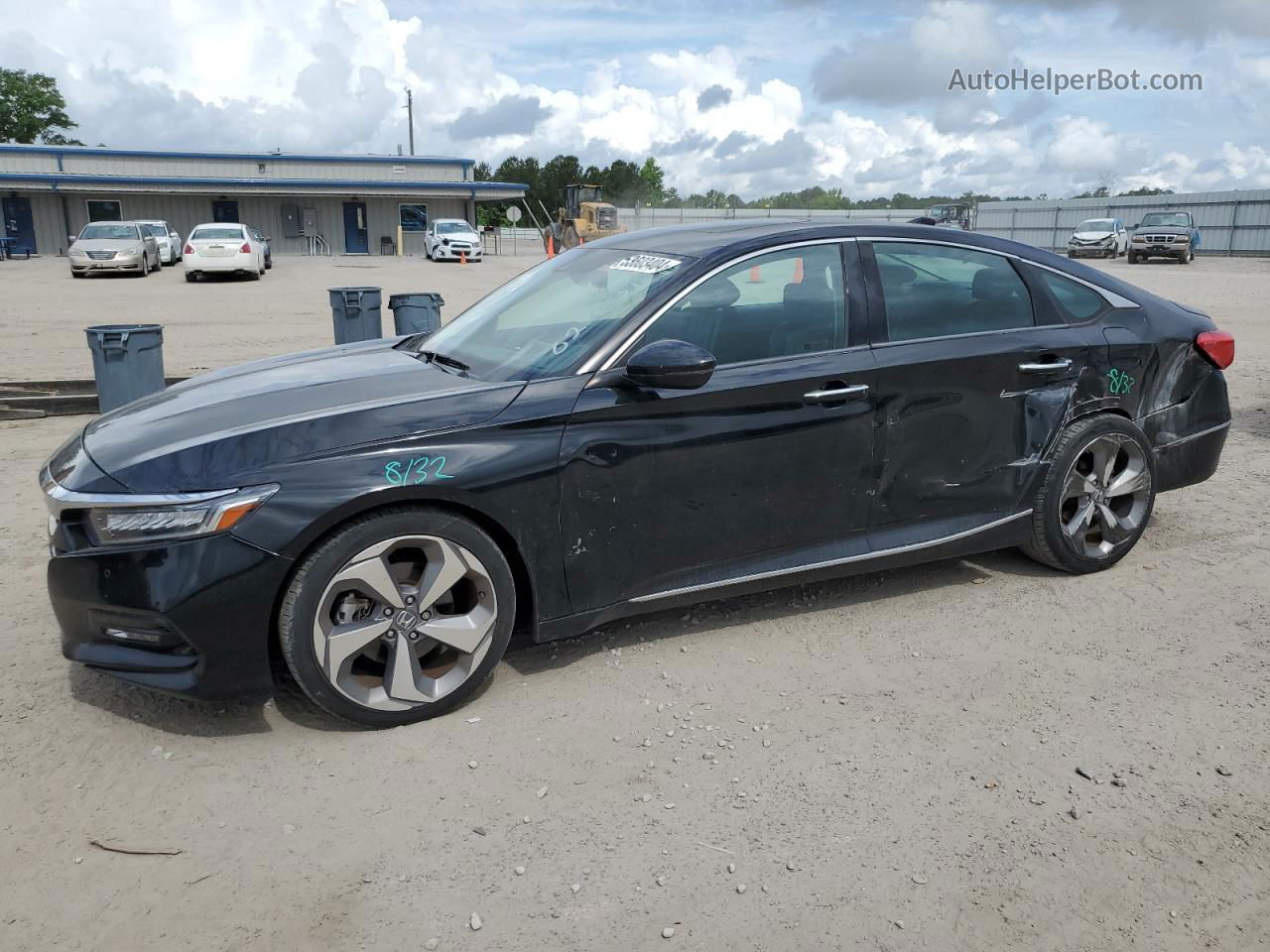 2018 Honda Accord Touring Black vin: 1HGCV1F9XJA022031