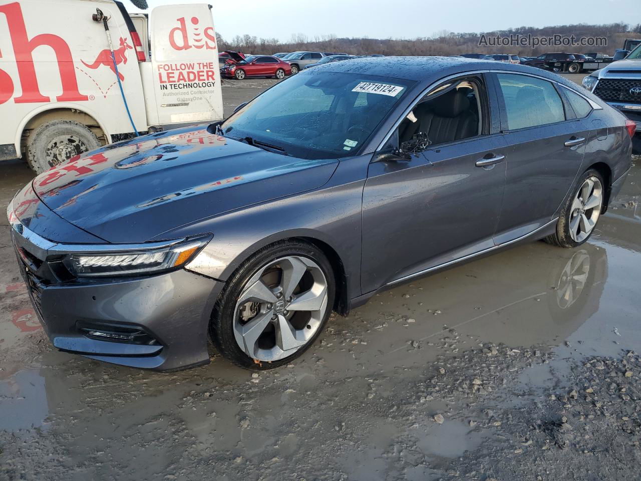 2018 Honda Accord Touring Gray vin: 1HGCV1F9XJA176173