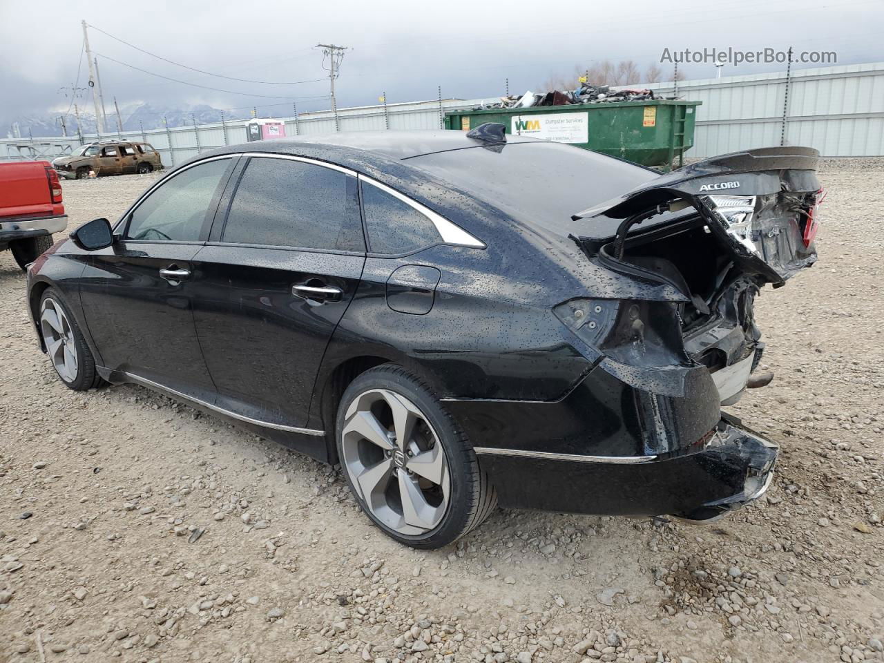 2018 Honda Accord Touring Black vin: 1HGCV1F9XJA192888