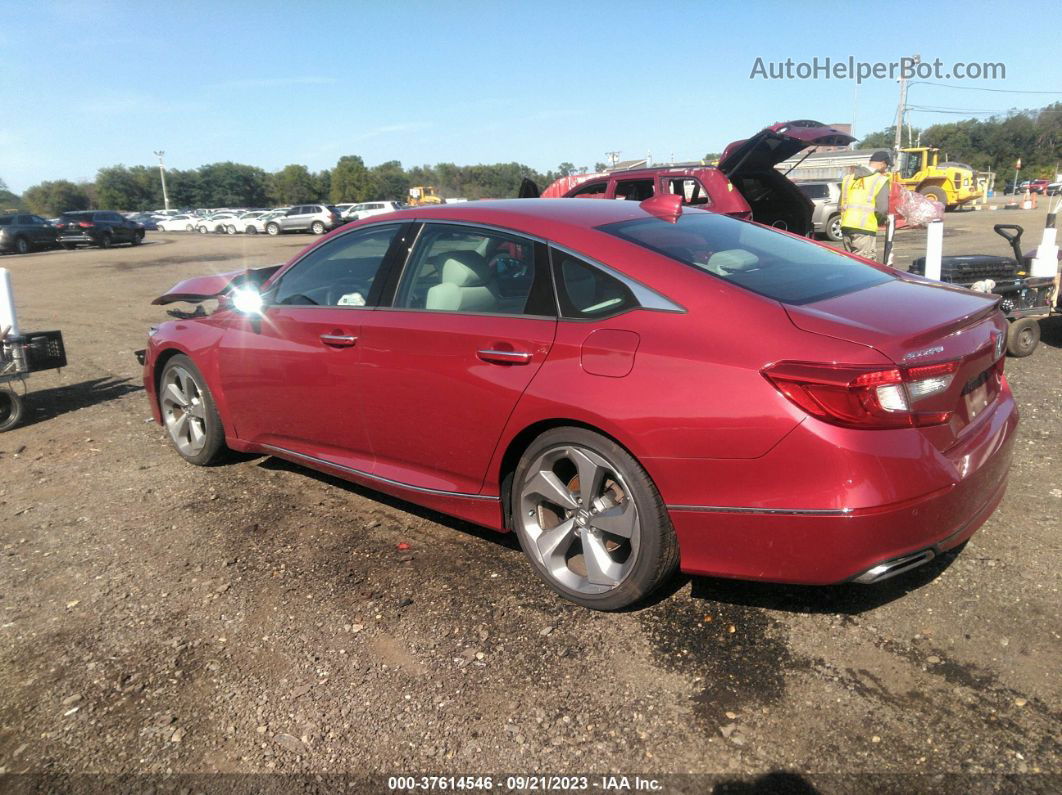 2018 Honda Accord Sedan Touring 1.5t Red vin: 1HGCV1F9XJA197198